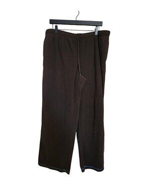 Athletic Apparel Brown Fuzzy Fleece Joggers Mens Size XL